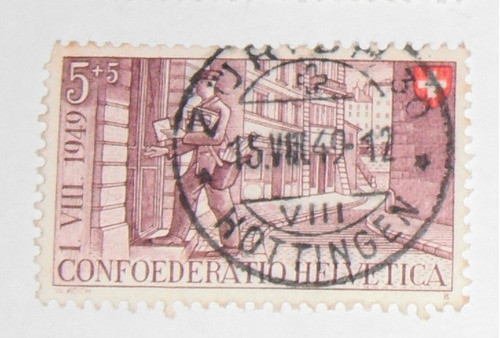 Selo Antigo Helvetia - Confoederatio Helvetica 1949 0