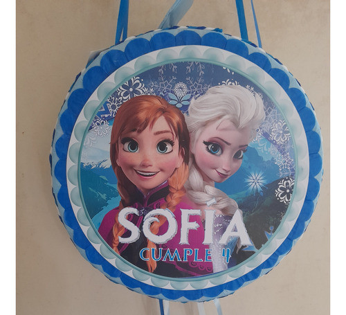 Piñata Tambor Personalizada Cumpleaños Frozen 1