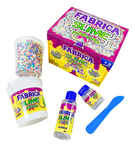 Fabrica De Slime Kimeleka Crunch Arco Iris Acrilex - Artkids 0