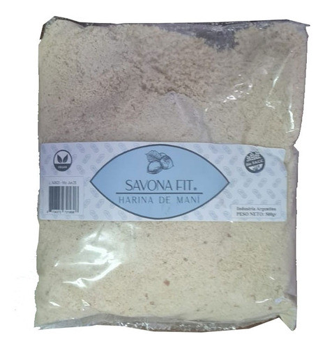 Harina De Maní Savona Fit Rica En Proteínas Cruda X 500gr 0