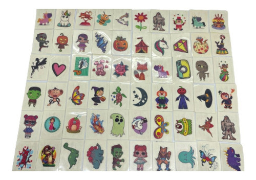 Tatuagem Temporária Infantil Sacola Surpresa Festa C/100 1