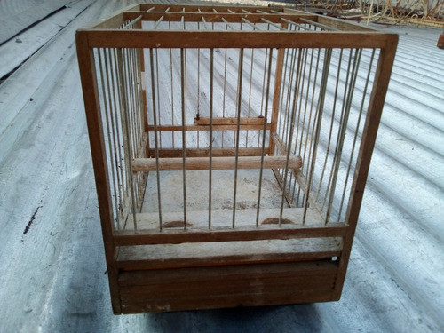 N.28- Jaula Para Pajaro En Madera 13,8 X 20,3 X 16 Alto 1