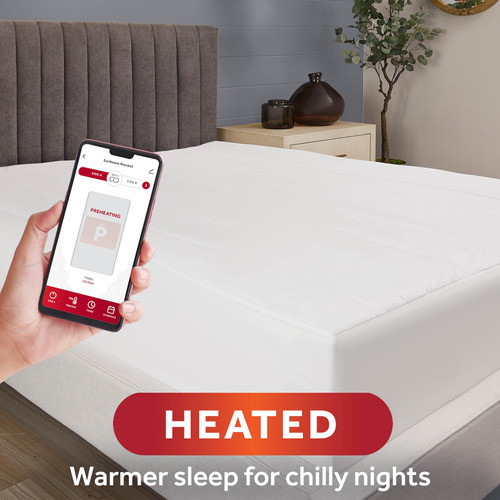 Colchão Sunbeam Wi-fi Connected Cobertor Elétrico Completo 1
