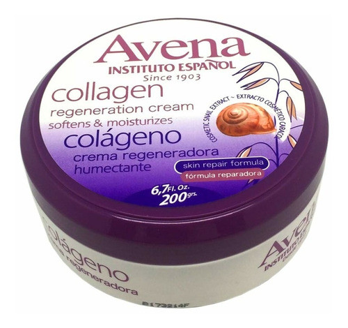 Avena Crema De Colágeno Regeneradora 200 Gr 0