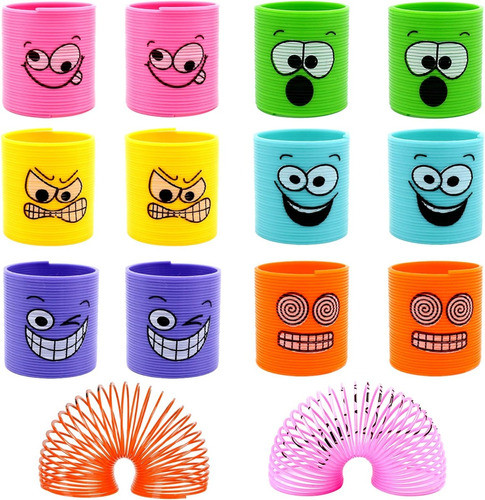 40 Resorte Mágico Emoji Juguete Piñata Souvenir Didáctico 1