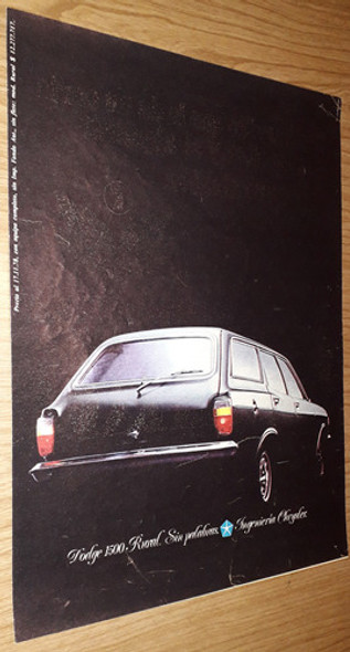 P337 Clipping Publicidad Automovil Dodge 1500 Rural Año 1978 0