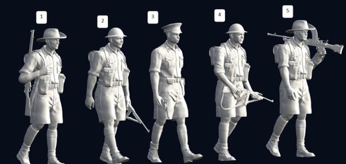 Soldado Británico Australia Ww2, Escala 1/16 (12cm) 1