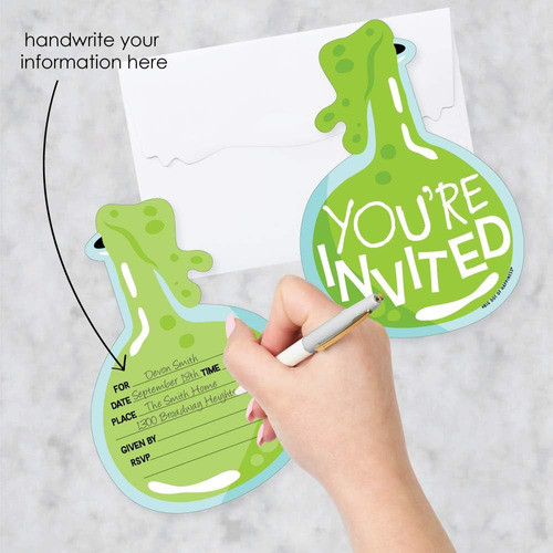 Big Dot Of Happiness Scientist Lab - Invitaciones De Relleno 1