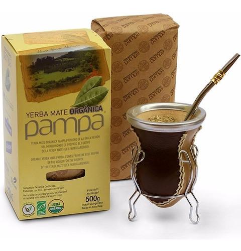 5x Yerba Mate Orgánica Pampa 1/2 Kg. Sabor Suave. Nuevo! 1