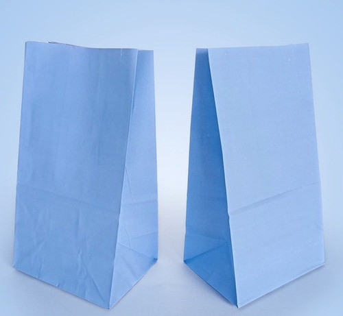 25 Bolsas De Papel Celeste 25 X 14 X 10 Cm 0