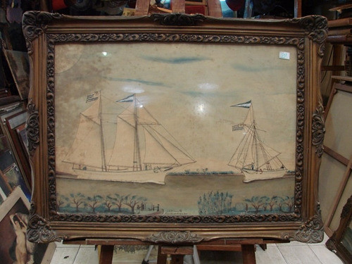 Natalio Vassallo / Barco Uruguay / Dibujo / 50 X 60 # 1659 0