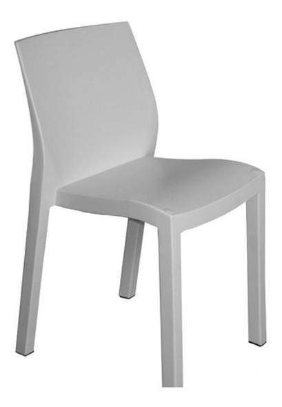 Silla Plastica Mascardi Paris Blanca Apilable La Mejor Super 0