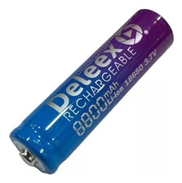 Pack 10 Pilas 18650 Recargable Deleex 3.7v 8800mah Con Teton 1