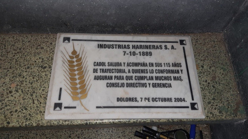 Cartel Placa Industria Harinera Molino San Salvador En Nsrmo 0