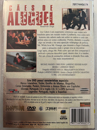 Dvd Reservoir Dogs / Perros De La Calle 1