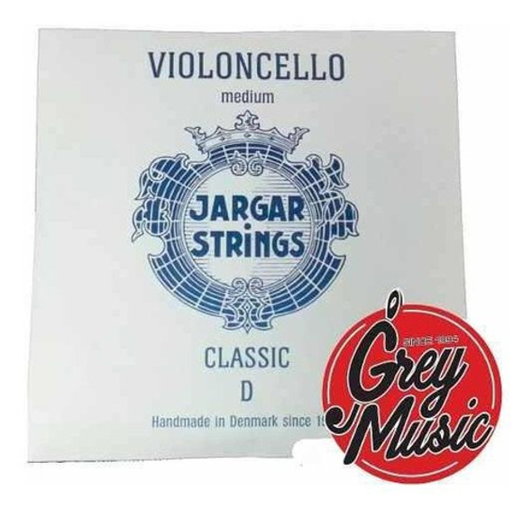 Cuerda Suelta Para Cello 4/4 Jargar Classic 2da D Re 0