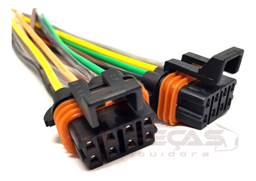 2x Plug P/ Chicote Do Farol Fiat Doblo 2001 À 2009 0