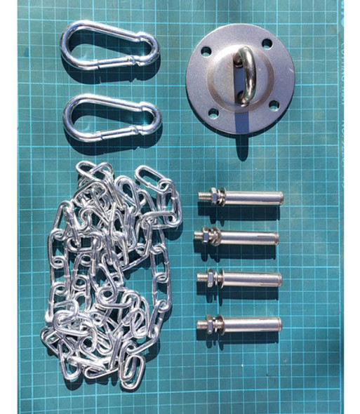 Kit Colocacion Para Hamaca Silla Redondas Cadena Ganchos 1