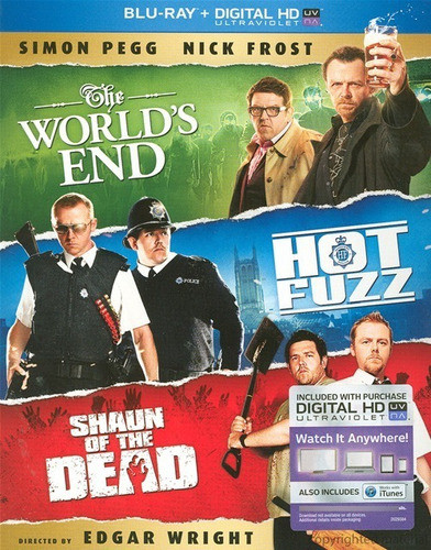 Blu-ray Shaun Of The Dead + Hot Fuzz + The World´s End 0