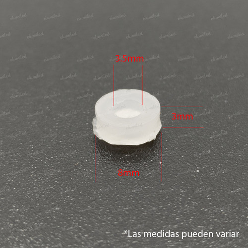 50 Separadores Espaciador De Placa Plastico 3mm X3.5mm 1