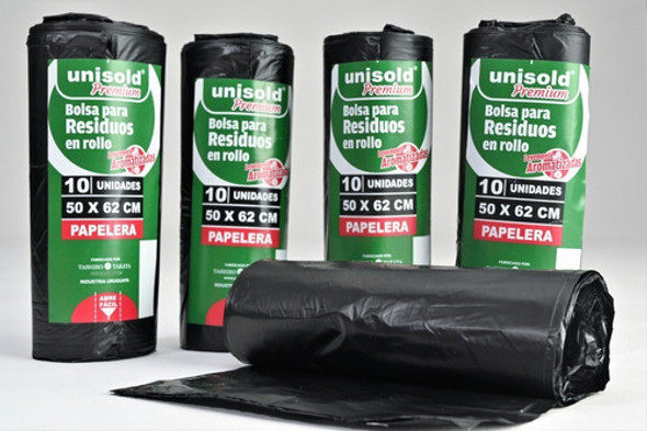Bolsas Negras Para Residuos En Rollo Papelera X 30 Unidades 1