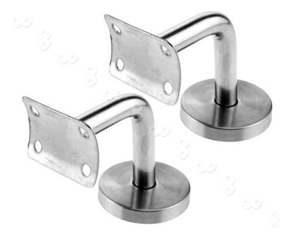 2 Piezas De Acero Inoxidable Barandilla De La Escalera Pared 1