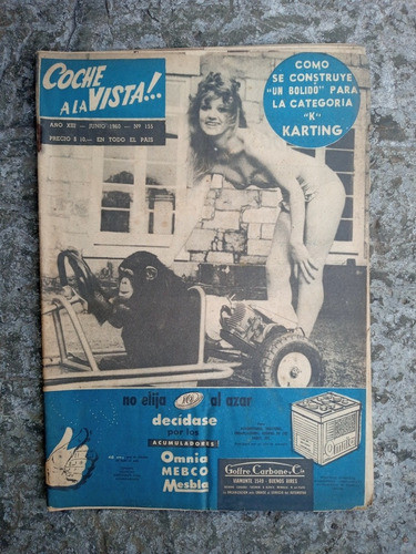 Coche A La Vista N.155 Junio 1960 Construccion Karting Cat.k 0