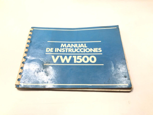 Antiguo Catálogo Manual Volkswagen 1500 1985 0