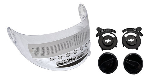 Viseira Cristal + Reparo Fixador Original Bieffe Vector 0
