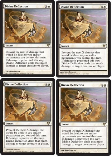 Cartas Magic: 4 Divine Deflection Nmint - Avacyn Restored!!! 0