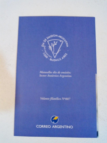 Volante Filatélico 807. 50 Aniversario Base Decepción Antárt 1