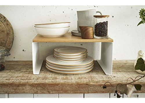 Yamazaki Home Estante De Cocina Apilable Con Parte Superior 1