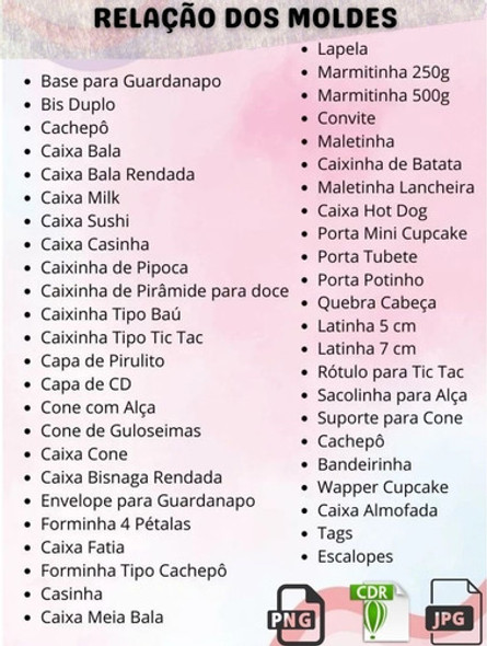Pack 62 Moldes Limpos - Festa Pronta 1 Pack 62 Moldes Limpos - Festa Pronta 1