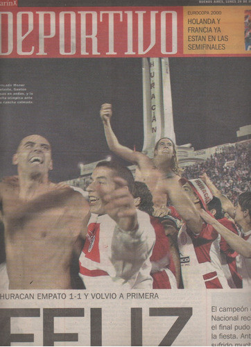 Diario Clarin Deportivo - Huracan Vuelve A Primera  Año 2000 0