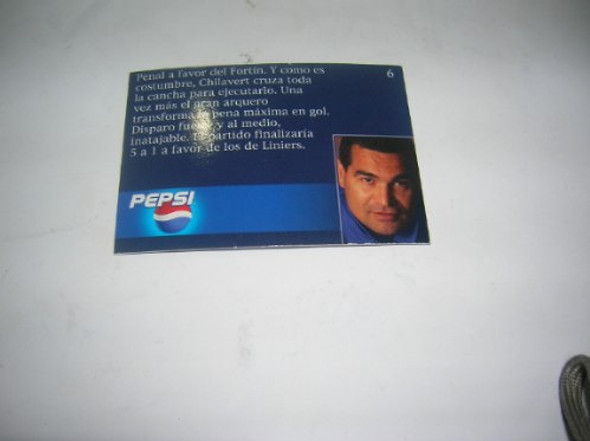 Pepsi Figurita 6 Velez  Holografico Gol Futbol Chilavert 1
