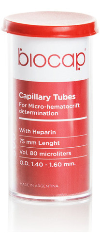 Tubos Viales Capilares Vidrio Micro Hematocrito Con Heparina 0