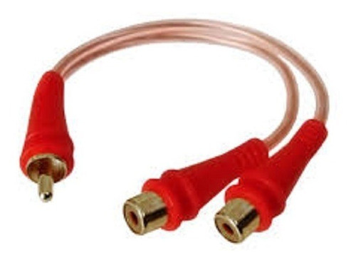 Derivador Y Cable 1 Rca Macho / 2 Rca Hembra Audiopipe 20 Cm 0