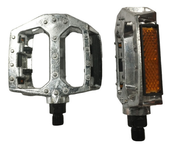 Pedales Para Bicicleta, Aluminio, Rosca De 1/2  Reflectores 0
