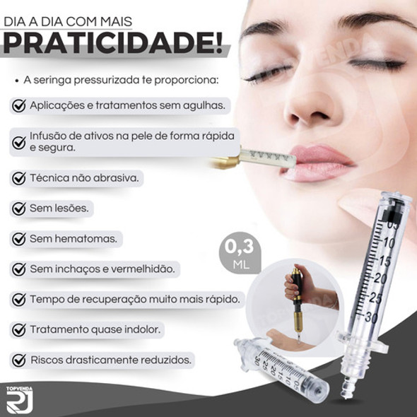 10und Ampola Cartucho Seringa 3ml Caneta Pressurizada Oferta 1