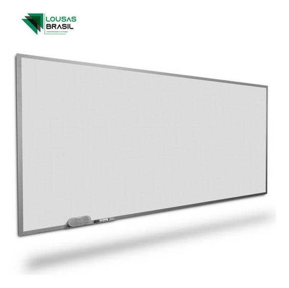Quadro Branco Quadriculado Reto 200x120cm - Prof. - Alum. 1