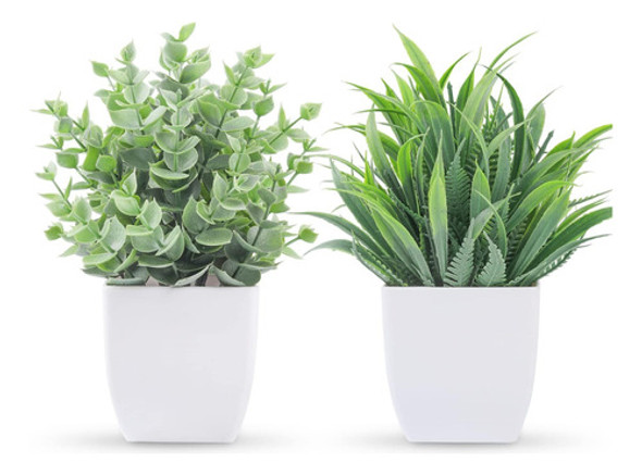 Der Rose 2 Paquetes Pequeñas Plantas Falsas Mini Plantas 0