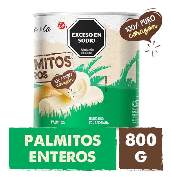 Palmitos Entero 800 Gr Cuisine & Co X Unidad Envios 1