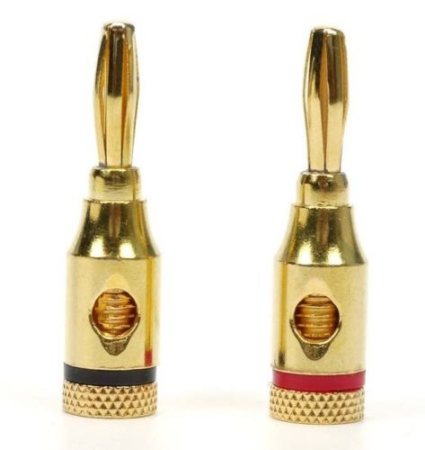 Enchufes De Plátano Macho De Oro 24k De 24pcs Audio Jack Alt 1