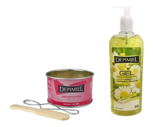Kit Depimiel Cera En Lata + Gel Post-depilatorio Profesional 0
