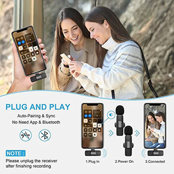 Micrófono De Solapa Inalámbrico Para Teléfono (usb-c), Micró 1