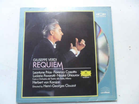 Verdi Requiem Opera Cdv Cd Video No Laser Disc Karajan 0
