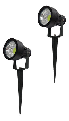 Combo Estaca 9w Luz Verde  Ip65 Exterior/jardin Por 2 Unidad 0