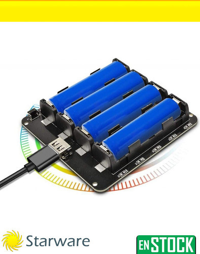 Modulo Cargador Power Bank X4 Bateria 18650 Usb C Micro 3a 1