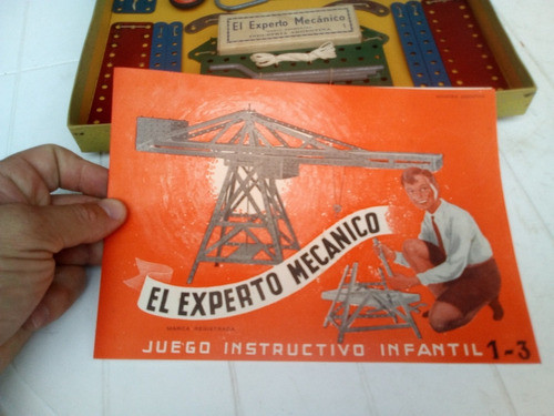 Antiguo Juego Instructivo Infantil El Experto Mecanico N.1 1