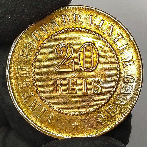Brasil 20 Réis 1889 Antigua Moneda Colección 0